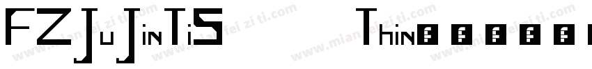 FZJuJinTiS Thin字体转换